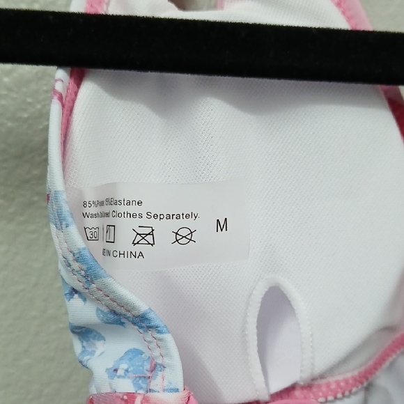 Nwt Cupshe Pink and Blue Cheetah Print Bikini Set Med - Picture 5 of 7